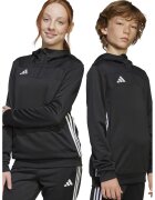 adidas Performance Hanorac cu fenta cu fermoar - pentru fotbal - Alb/Negru