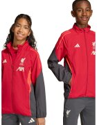 adidas Performance Jacheta cu fermoar pentru fotbal Liverpool - Alb/Rosu vermillion/Gri inchis