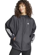 adidas Performance Jacheta cu gluga si model monograma pentru fitness - Alb/Negru
