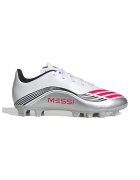 adidas Performance Pantofi F50 Messi Club cu crampoane pentru fotbal - Alb/Fucsia/Argintiu