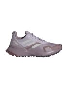 adidas Performance Pantofi Soulstride cu logo pentru alergare pe teren accidentat - Gri deschis/Violet prafuit