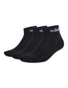 adidas Performance Set de sosete pana la glezna unisex cu model logo - 3 perechi - Negru