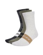 adidas Performance Sosete din amestec de bumbac pentru drumetii Terrex - Alb/Negru/Verde masliniu
