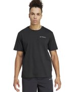 adidas Performance Tricou cu imprimeu pe spate - pentru drumetii - Negru/Alb murdar