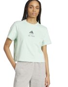 adidas Performance Tricou cu logo pentru antrenament - Verde pal