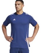 adidas Performance Tricou din bumbac pentru fotbal Tiro24 - Alb/Albastru royal