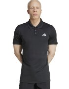 adidas Performance Tricou polo pentru tenis Free Lift - Negru stins/Alb optic
