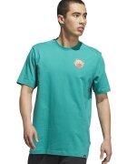 adidas Performance Tricou regular fit din bumbac pentru baschet - Rosu/Bej/Verde persan