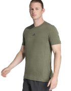 adidas Performance Tricou slim fit pentru fitness D4T - Negru stins/Kaki inchis