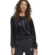 adidas Sportswear Bluza de trening cu aspect de catifea - Negru