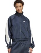 adidas Sportswear Bluza de trening cu fermoar si maneci raglan Stadium - Alb/Negru