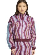 adidas Sportswear Bluza de trening cu imprimeu si maneci cazute - Roz zmeuriu/Lila/Alb optic