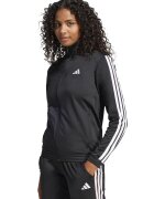 adidas Sportswear Bluza de trening cu logo si fermoar - Alb/Negru
