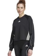 adidas Sportswear Bluza de trening cu maneci raglan Stadium - Negru stins/Alb murdar