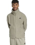 adidas Sportswear Bluza de trening din fleece cu buzunare - Maro taupe deschis
