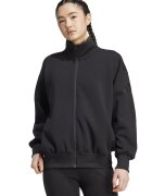 adidas Sportswear Bluza de trening lejera din amestec de modal cu fermoar si buzunare - Negru
