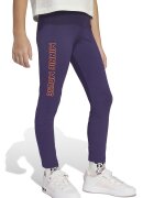 adidas Sportswear Colanti din amestec de bumbac cu imprimeu text - Violet/Portocaliu mandarina