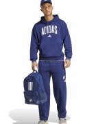adidas Sportswear Hanorac cu buzunar kangaroo - Alb/Albastru inchis