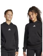 adidas Sportswear Hanorac cu buzunar kangaroo si logo - Alb/Negru