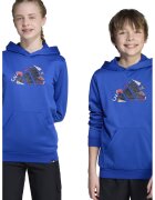 adidas Sportswear Hanorac cu logo si buzunar kangaroo - Albastru royal