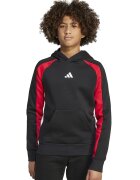 adidas Sportswear Hanorac cu logo si buzunar kangaroo - Negru/Rosu vermillion