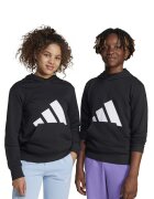 adidas Sportswear Hanorac din bumbac cu imprimeu logo - Alb/Negru