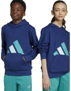 adidas Sportswear Hanorac din bumbac cu imprimeu logo - Alb/Turcoaz/Albastru royal