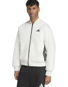 adidas Sportswear Jacheta bomber cu fermoar Stadium - Alb/Negru