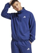 adidas Sportswear Jacheta cu fermoar si logo - Albastru royal