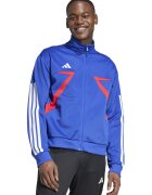 adidas Sportswear Jacheta cu fermoar si logo - Rosu/Albastru royal