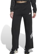 adidas Sportswear Pantaloni de trening cu croiala ampla - Alb/Negru