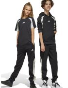 adidas Sportswear Pantaloni de trening cu insertii contrastante - Alb/Negru/Gri