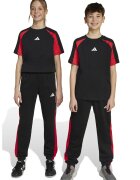 adidas Sportswear Pantaloni de trening cu insertii contrastante - Rosu/Negru
