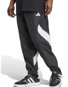 adidas Sportswear Pantaloni de trening cu model colorblock si snur de ajustare - Alb/Negru