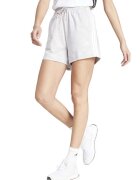 adidas Sportswear Pantaloni scurti cu buzunare laterale si snur - Alb/Gri deschis melange