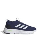 adidas Sportswear Pantofi slip-on de plasa cu logo - Alb/Bleumarin