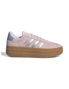 adidas Sportswear Pantofi sport Court Bold din piele intoarsa cu talpa flatform - Roz pastel/Argintiu