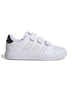 adidas Sportswear Pantofi sport de piele ecologica cu velcro Advantage Base 2.0 - Alb/Negru stins