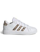 adidas Sportswear Pantofi sport din piele ecologica cu detalii animal print - Alb/Maro inchis/Maro nisip