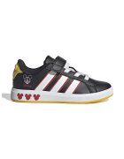 adidas Sportswear Pantofi sport din piele ecologica cu model cu Mickey Mouse Grand Court - Alb/Negru/Rosu vermillion
