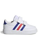 adidas Sportswear Pantofi sport din piele ecologica cu velcro Breaknet 2.0 - Rosu/Alb/Albastru royal