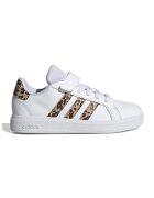 adidas Sportswear Pantofi sport din piele ecologica Grand Court 2.0 - Alb/Maro inchis/Maro nisip