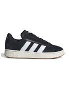 adidas Sportswear Pantofi sport Grand Court Alpha de piele intoarsa - Negru stins/Alb optic