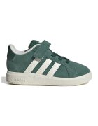 adidas Sportswear Pantofi sport Grand Court cu velcro - Verde englez/Alb murdar