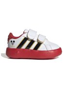 adidas Sportswear Pantofi sport Grand Court din piele ecologica cu imprimeu Mickey Mouse - Negru/Alb optic/Rosu vermillion