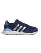 adidas Sportswear Pantofi sport Run 60s cu insertii de piele intoarsa - Argintiu/Bleumarin