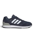 adidas Sportswear Pantofi sport Run 80s 'cu insertii de piele intoarsa - Alb/Bleumarin