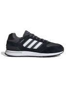 adidas Sportswear Pantofi sport Run 80s 'cu insertii de piele intoarsa - Alb/Negru
