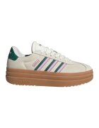 adidas Sportswear Pantofi sport VL Court Bold flatform din piele intoarsa - Lila/Verde englez/Alb murdar