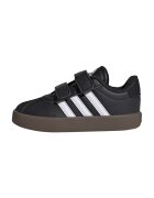 adidas Sportswear Pantofi sport VL Court de piele ecologica si piele intoarsa cu velcro - Alb/Negru